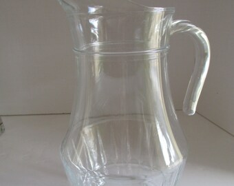 Clear Glass Pitcher Iced Tea Pitcher set Iced Tea Tumbler Crystal Pitcher Orange Juice Carafe Pitcher Clear Glass Pitcher patio Dining