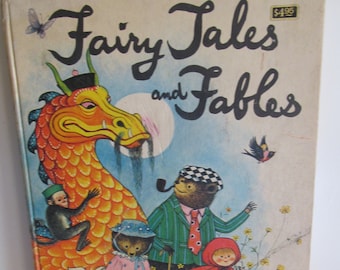 1970 Fairy Tales and Fables Childrens Stories  Antique Childrens books Antique Rare Books Childrens Bedtime stories Bedtime Story Books