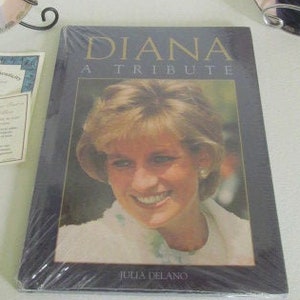 Sealed Princess Diana Book Diana A Tribute Hard Cover Book Never Opened New Diana Frances Spencer Lady Diana memorabelia Coffee Table Books