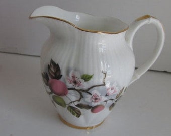 Fine Bone China Cream Pitcher English China Cherry Blossom Pattern Bone China Pitcher Royal Imperial Finest Bone China Pitcher