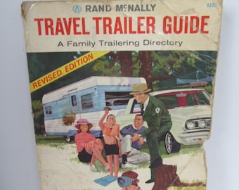 Rand McNally Travel Trailer Guide Family RV Camper Directory Travel Trailer Parks Vintage Rand McNally Maps Vintage Motor Homes RV Camping