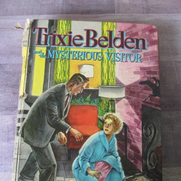 TRIXIE BELDEN "The Mysterious Visitor"  Vintage Children's books Mystery Books 1954 1950s children books Chapter books for teens