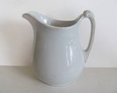 1879 Antique White Ironstone Pitcher White China Antique White Ironstone Jug Pitcher John Hawthorn Ironstone Hawthorn 39 s Fern Shape