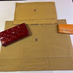 EUC Louis Vuitton Grand sac à poussière LV Fold over Dustbag Sac à main Sacs de rangement Sac à main