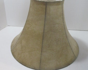 Classic Lamp Shade Office lighting Beige Lamp Shade Library Lamp Beige Decor Library Study Lamp Shade Leather Look Lamp Shade Rusty Country