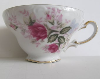 Rose Tea Cups Harmony House Eugenie Rose Teacup Roses Floral Tea Cups   Fine China Tea Cups with Roses Harmony House Teacup