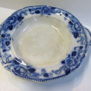 Beautiful Delft Flow Blue Butter Dish Blue and White China Antique Flow Blue Delft Plate Blue Plate Flow blue China For Sale ReVintageLannie