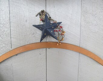 Laundry Room Decor Wooden Clothes Hanger Rustic Cabin Wall Decor Vintage wood clothes hangers Closet organization Primitive wood decor Prim