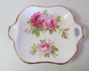 Royal Albert Old English Rose Pattern Bone China Tea Party Decor Rose Print Dishes Fine Bone China Serving Tray Cracker Dish Candy dish