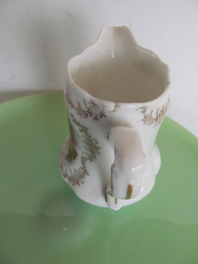 Lovely Lady Portrait Pitcher Lady Portrait Creamer Bavaria Portrait Plate Sweet Cream Pitcher Germany
