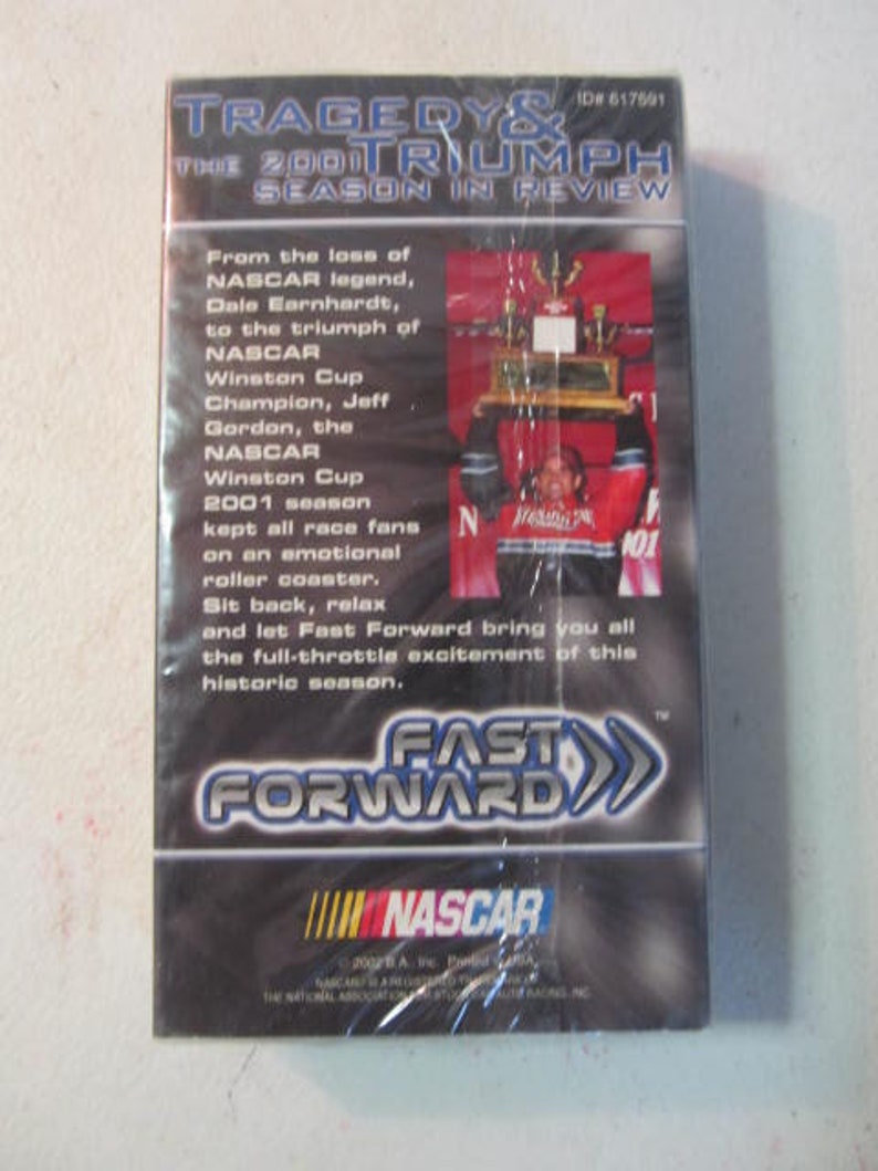 Nascar Fast Forward NIB VHS Tape Unopened Nascar Etsy