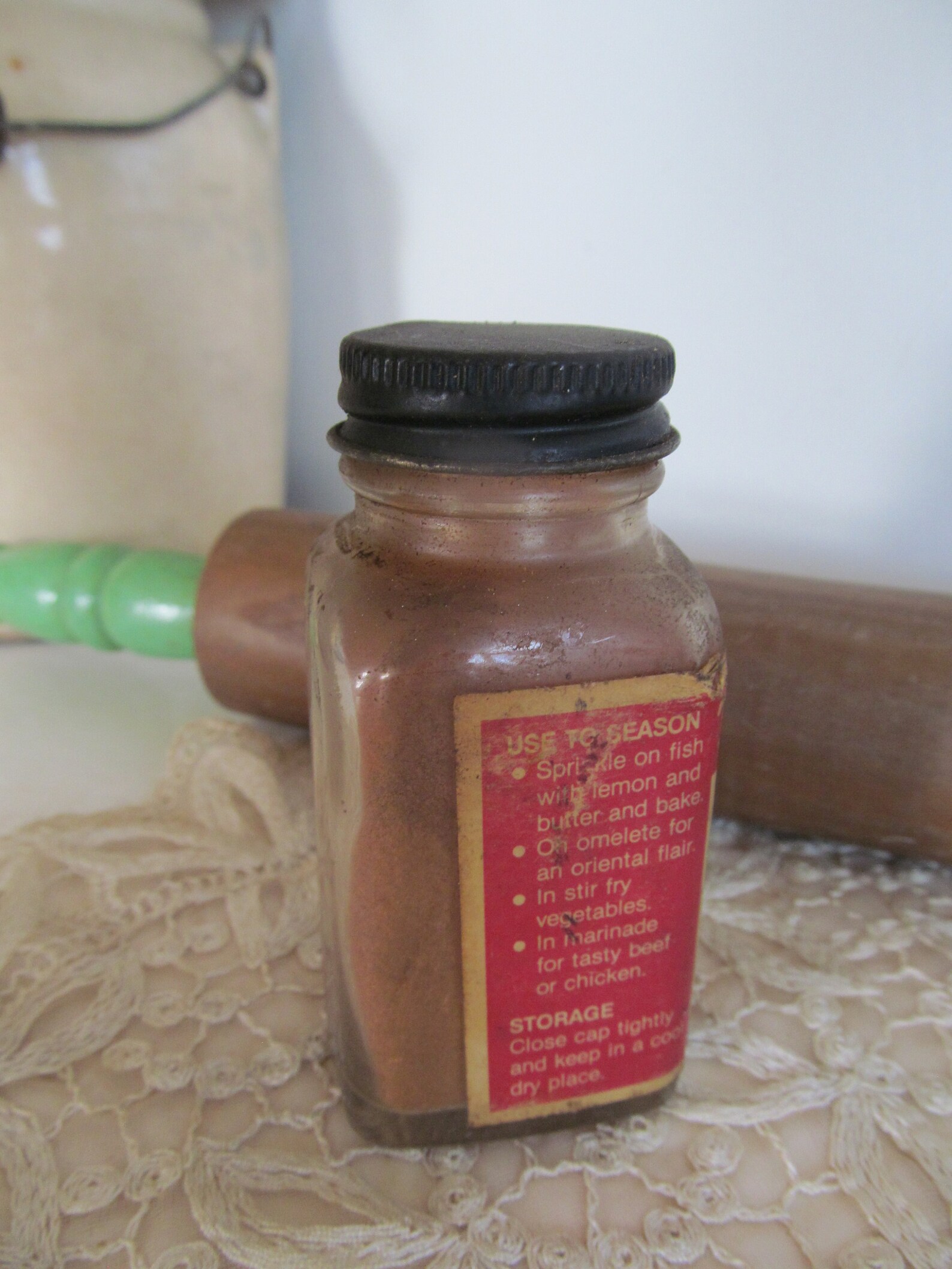 Tomsun Five Spice Powder Spice Jars Red Spice Jar Hoosier Etsy