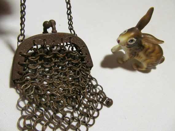 Civil War Era Antique Rare Chatelaine Purse Victo… - image 1