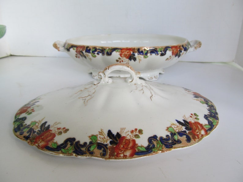 Presentation Serving Dish John Maddock Majestic Tureen Covered Vegetable Dish Covered Casserole England Porcelain Tureen English China image 6