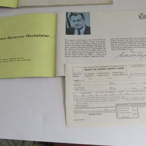 How to Drive a Car Driver’s Education Manual PLUS Application for Licence to Drive NY State Drivers Manual 1962 Car Owners Manual Driving 1
