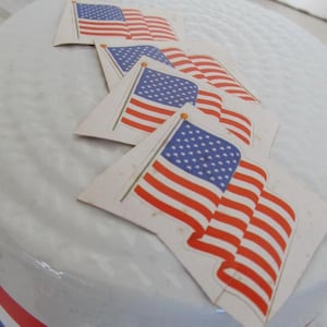 Americana USA Flags Stickers 4th of July Decor American flag stickers