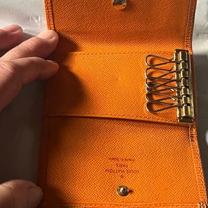 Portefeuille porte-clés LV Epi orange Louis Vuitton
