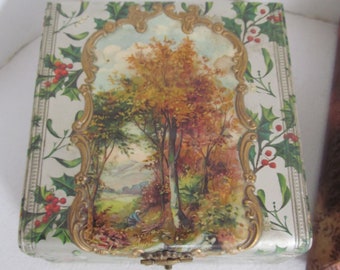 Victorian Celluloid Jewelry Box Silk Lined Vanity Box - Jewelry Box Celluloid Glove Box Victorian Antiques Vanity Storage Box