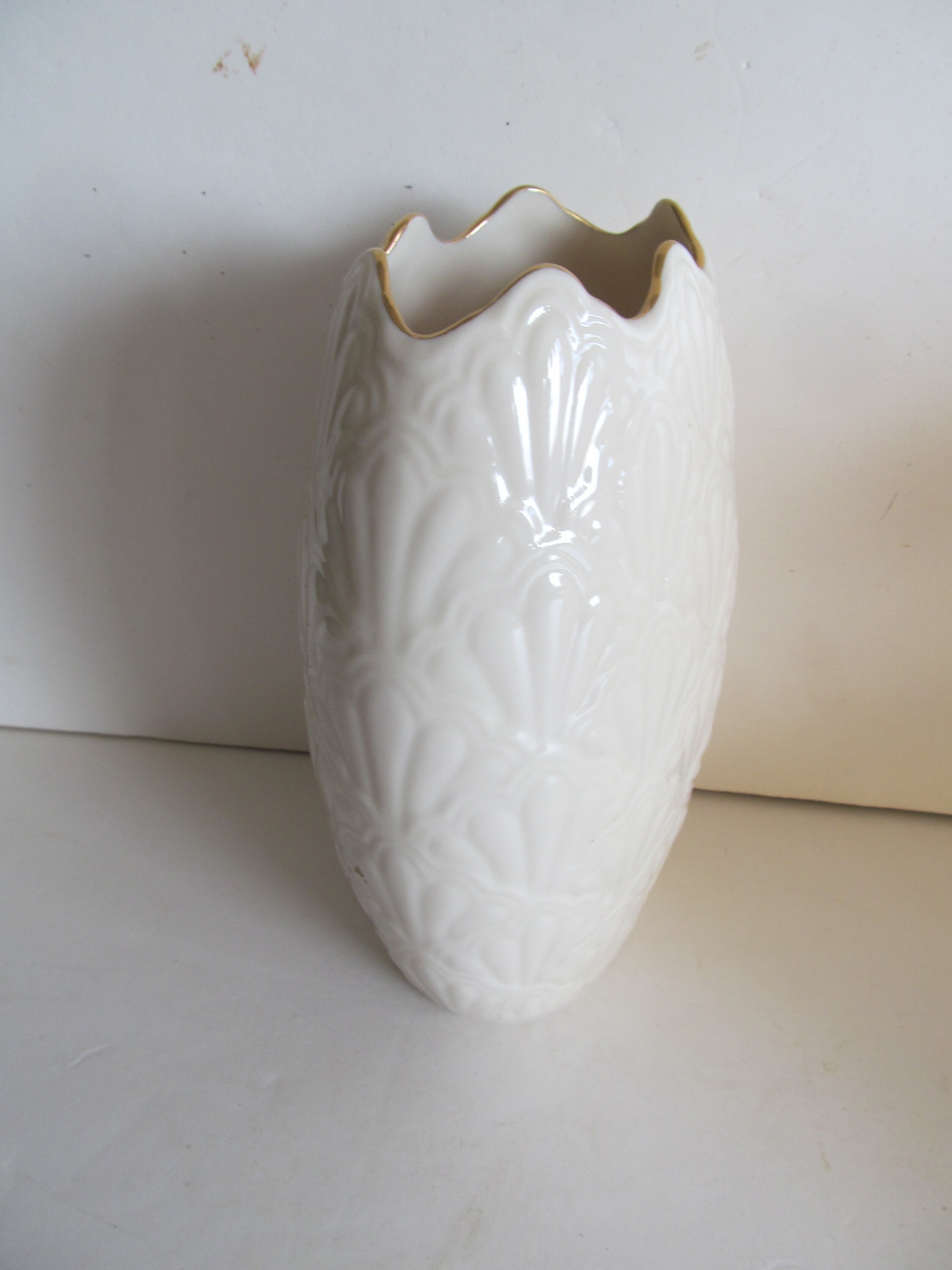 Vintage LENOX Vase Jacquard Lenox China Vase Ivory 24kt Gold Etsy