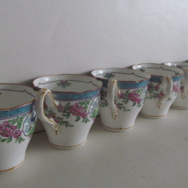 Demitasse Cups Miniature Cups Coffee bar Decor, Victorian Antique Tea Cups Wedgwood Philadelphia Bailey Banks Biddle Wedding Tea set