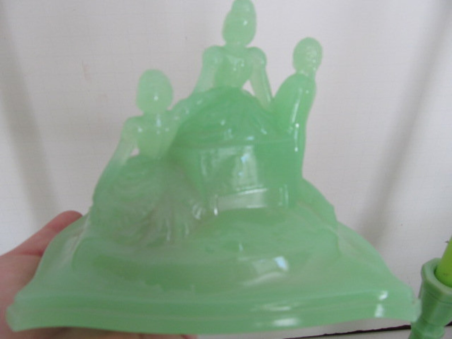 Uranium Jadeite Figurine NEW MARTINSVILLE Martha Washington Etsy