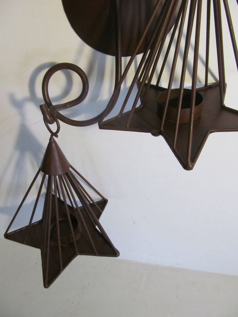 Primitive Star Decor Star Wall Decor Tealight Candle Holders Etsy