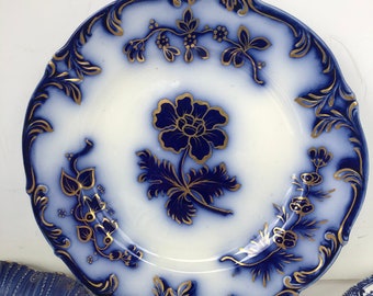 Stunning Flow Blue Plates For Walls Flow Blue dinner Plates Blue and White China Antique Flow Blue And Gold Plates antique Cabinet Plates