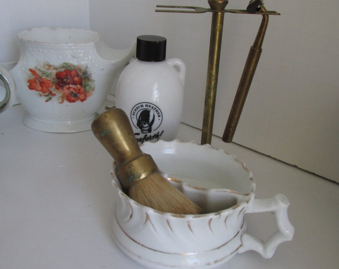 Antique Victorian Shaving Mug Vintage Mens Shaving Cup Etsy