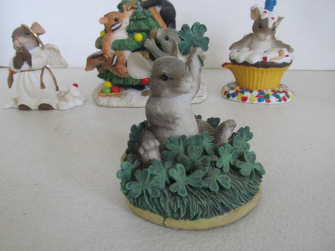 Good Luck Silvestri Mice Charming Tails Figurines Fitz Floyd Mice