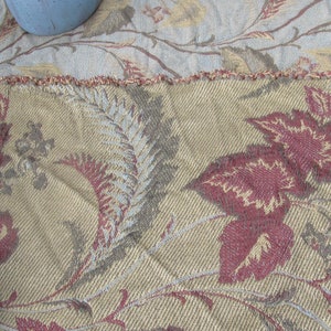 Antique Textiles Double Sided Fabric Botanical 19th Century - Etsy