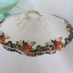 Presentation Serving Dish John Maddock Majestic Tureen Covered Vegetable Dish Covered Casserole England Porcelain Tureen English China image 3