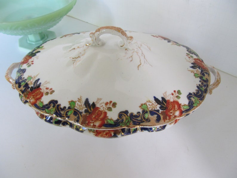 Presentation Serving Dish John Maddock Majestic Tureen Covered Vegetable Dish Covered Casserole England Porcelain Tureen English China image 3