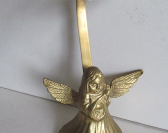 Brass Angle Candle Holder Brass Angel Wings Angel Decor 1980s Brass Decor Brass Candle Holders Angels