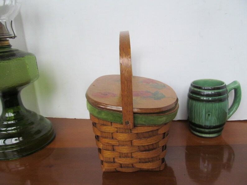 Picnic Basket Purse Wicker Baskets Wooden Basket Hand Woven Etsy