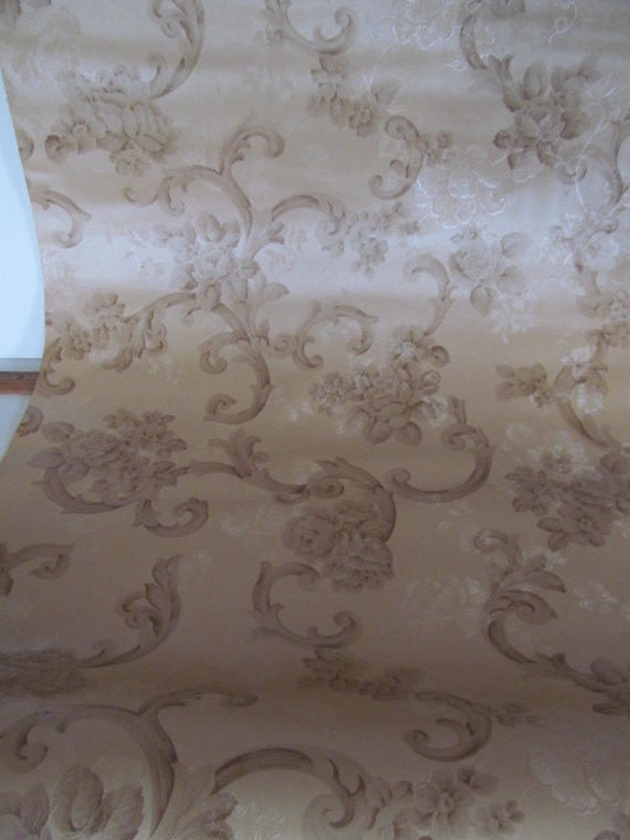 Vintage Wallpaper Rolls Wall Coverings Solid PrePasted Etsy France