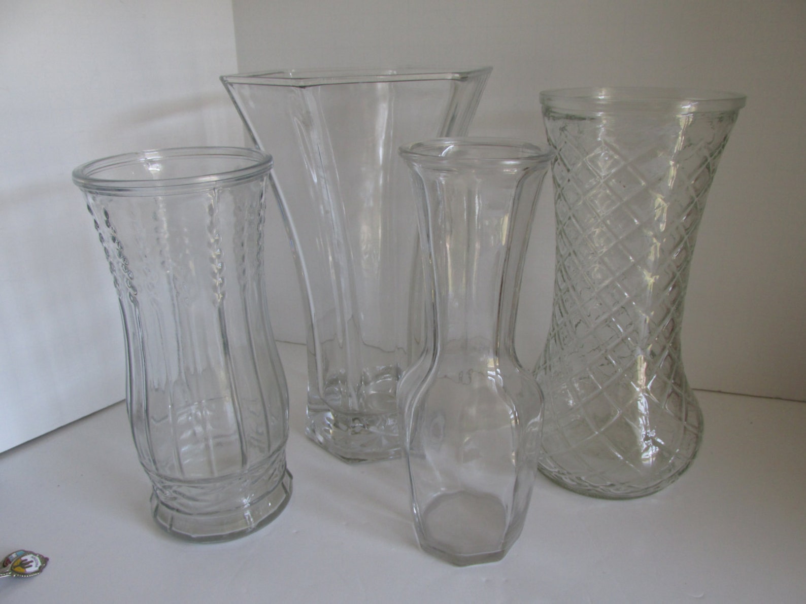 Hoosier Glass Vase 4041 Large Heavy Clear Glass Flower Vase Etsy