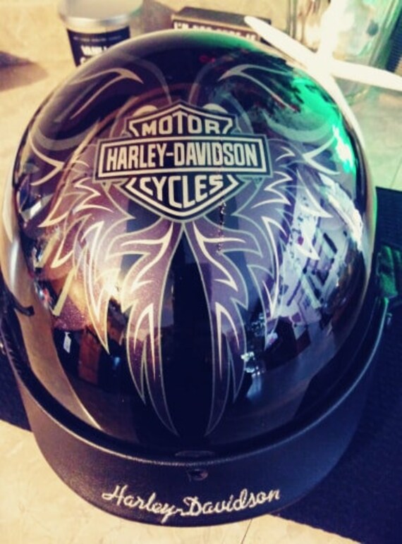 Vintage Harley Davidson Motorcycle Helmet Womens sz S M Bike | Etsy