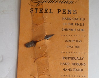 Spencerian Steel Pens Vintage Steel Pen Tips Spencerian Nibs Vintage Pens Sheffield Steel Pen Tip Spencerian writing Pen Tip Nib Calligraphy
