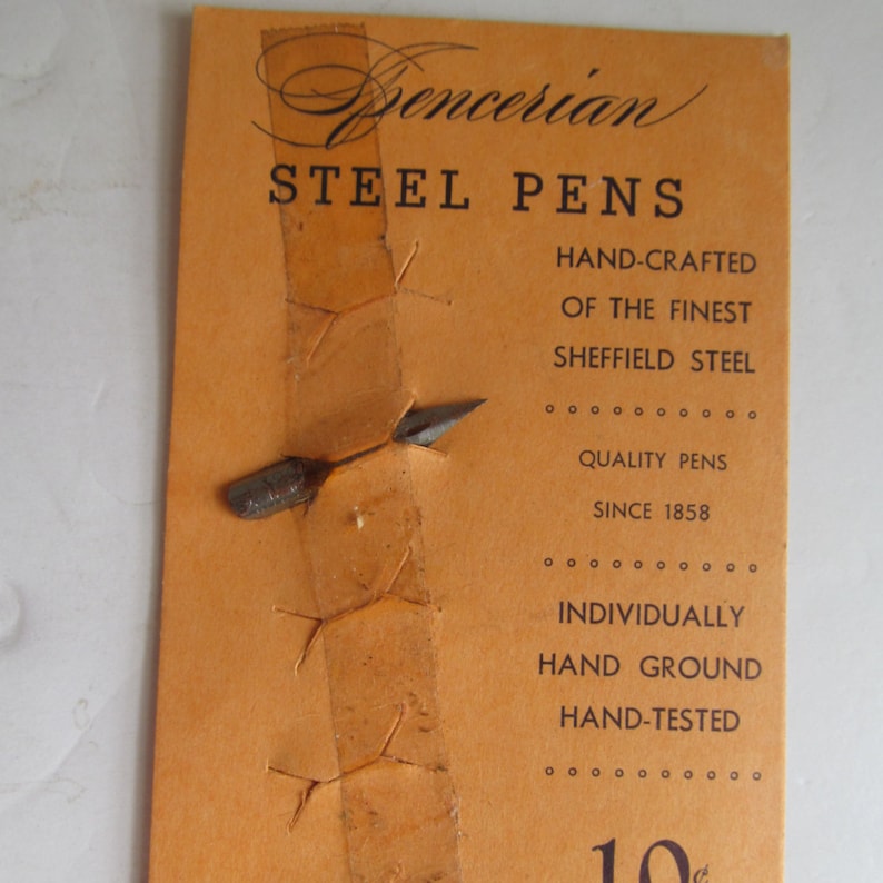 Spencerian Steel Pens Vintage Steel Pen Tips Spencerian Nibs Etsy