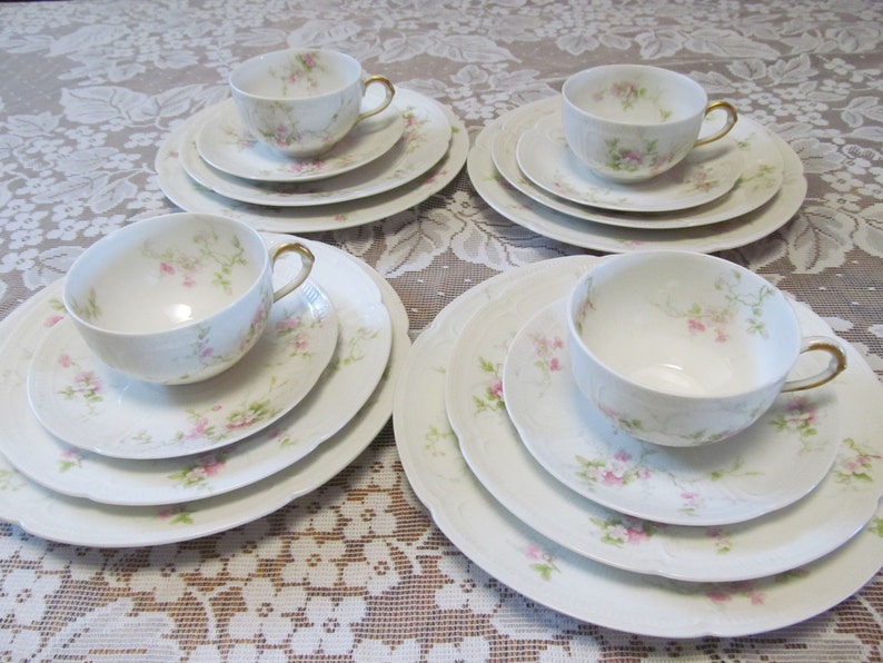 Limoges Set of 4 Place Setting Limoges France C H Fields Haivila Limoges Set of 4 Place Setting Limoges France C H Fields Haivila