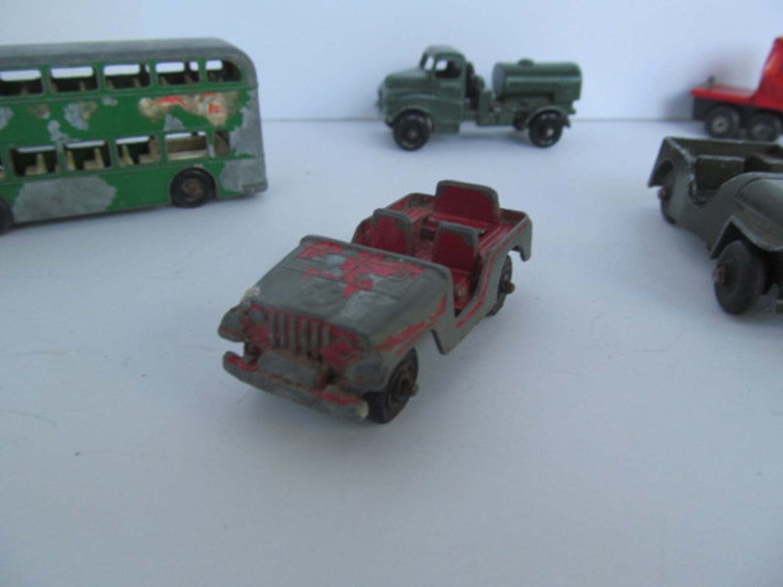 Red ARMY JEEP Tootsie Toy Cars Vintage Metal Tootsie Toy Etsy