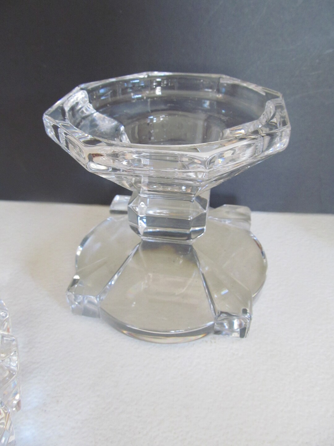 Centerpiece Miller Rogaska Lead Crystal Candle Holders Crystal Etsy