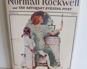 Leather Norman Rockwell Book  Norman Rockwell The Saturday Evening Post Covers Norman Rockwell The Middle Years Book