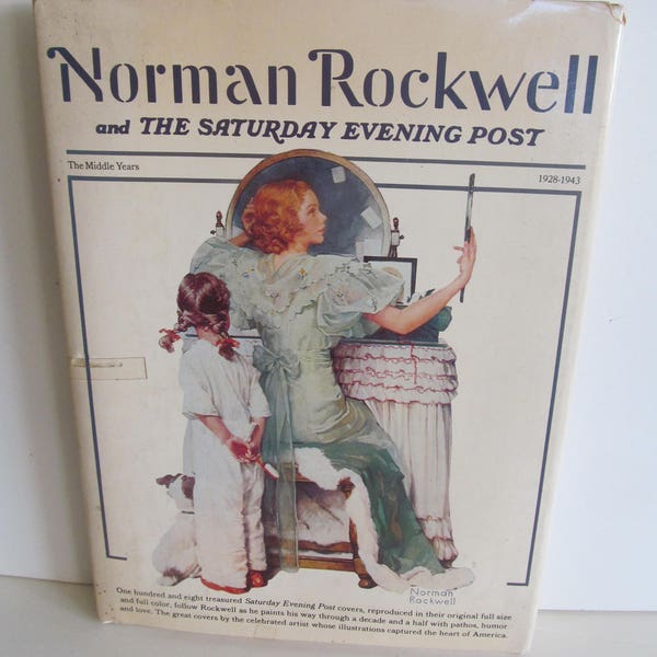 Leather Norman Rockwell Book  Norman Rockwell The Saturday Evening Post Covers Norman Rockwell The Middle Years Book