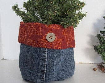 Plant Pot Coozie House Plant Pot Cover Planter, Office Desk Plant Pot Floral Vase, Birthday gifts Gift Basket, Wine Bottle Holder