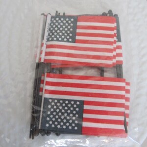 Americana USA Flags Toothpick Flag Toothpicks 4th of July Decor Cupcake ...