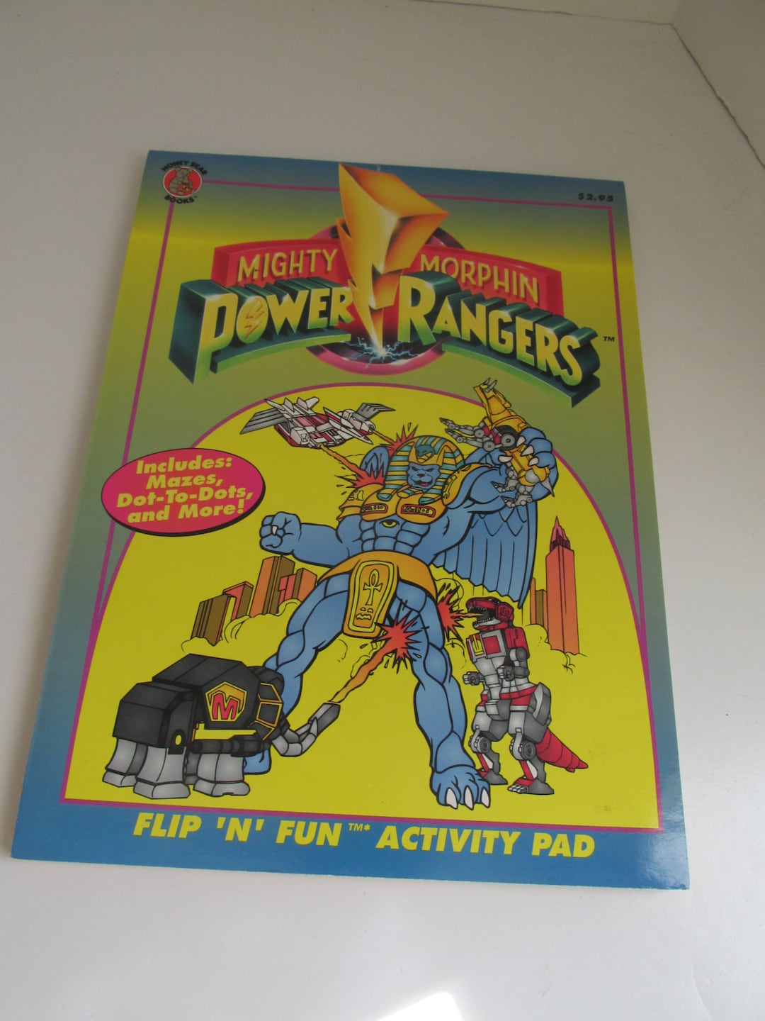 90s Power Rangers Activity Books 1994 Red Power Rangers the Mighty ...