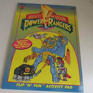 90s Power Rangers Activity Books 1994 Red Power Rangers The Mighty Morphins Power Rangers Color Books Vintage Power rangers Birthday Party