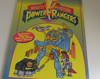 90s Power Rangers Activity Books 1994 Red Power Rangers The Mighty Morphins Power Rangers Color Books Vintage Power rangers Birthday Party