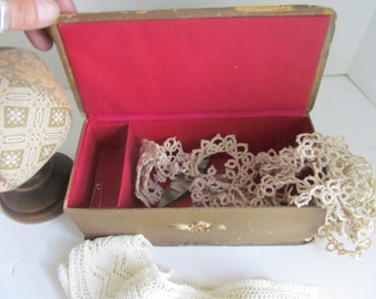 Antique Yardage Tatting Lace Intricate Tatting Lace Civil War Lace Notions Ecru Tatting Yardage antique Lace Tatting Embroidery